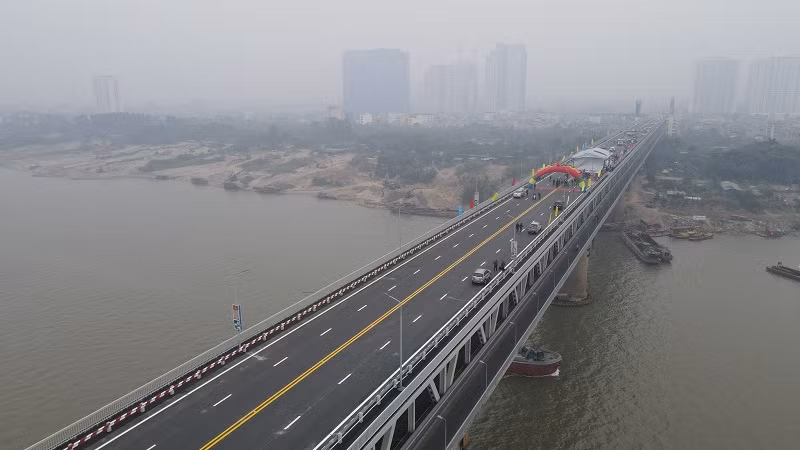 Thông xe cầu Thăng Long sáng 7/1.