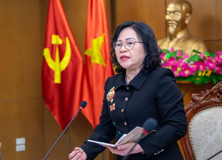 Thứ trưởng Bộ GD&ĐT Ngô Thị Minh phát biểu tại phiên họp. Thứ trưởng Bộ GD&ĐT Ngô Thị Minh phát biểu tại phiên họp.