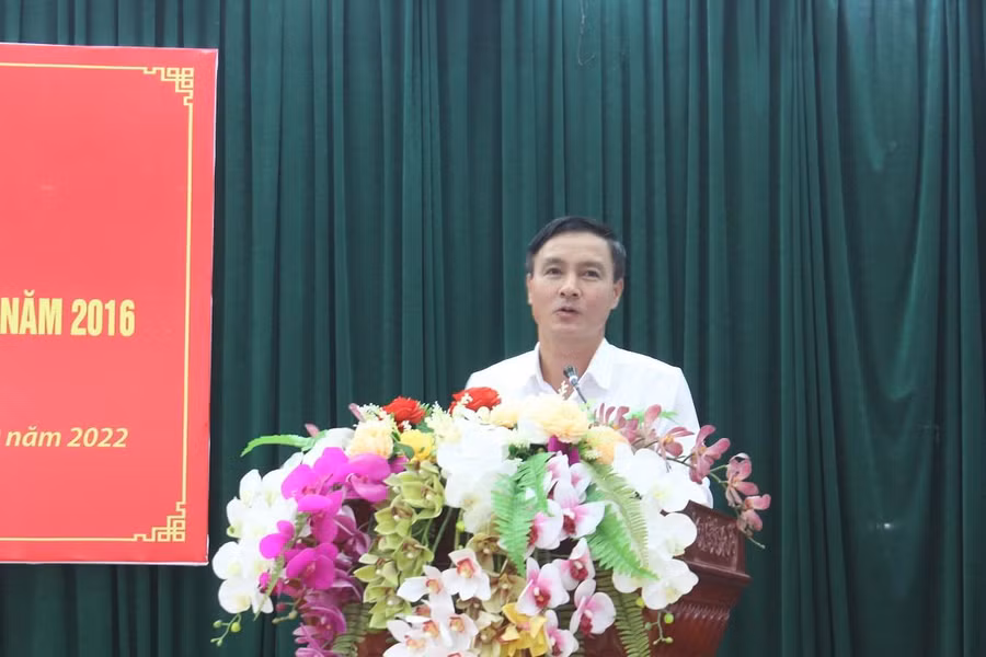 Đồng chí Vũ Duy Hoàng, UVBTV-Trưởng Ban Tuyên giáo Tỉnh uỷ Thái Nguyên phát biểu chỉ đạo tại Hội nghị.