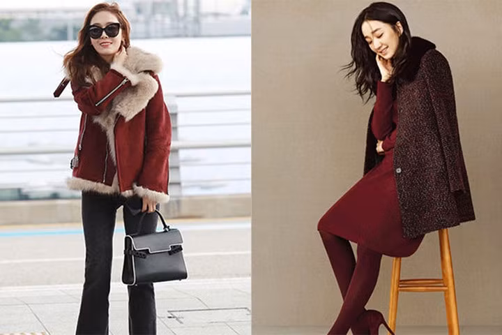 Mặc đẹp và sang với màu đỏ Bordeaux