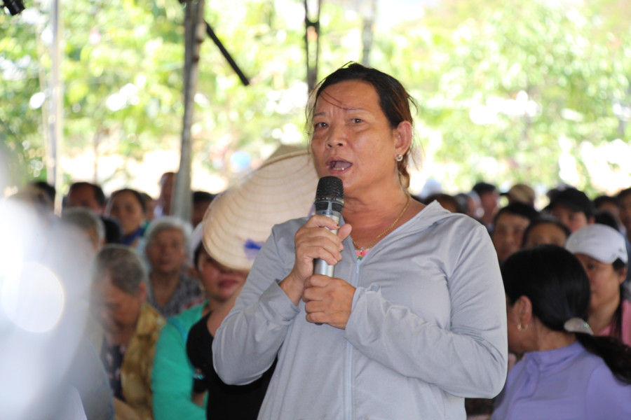 Bà con bày tỏ tâm tư