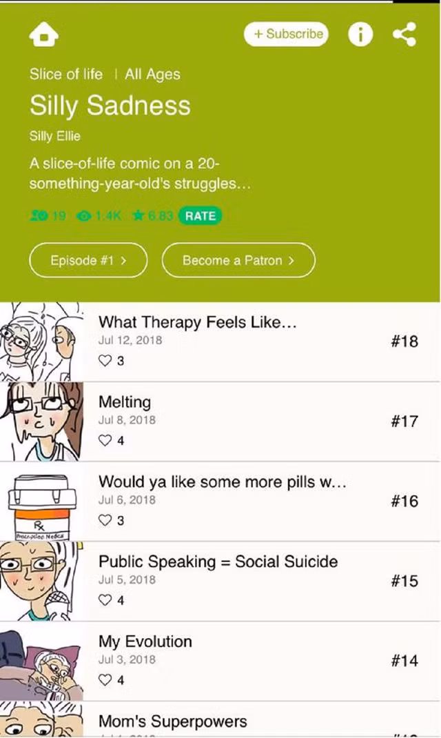 Thùy Linh làm truyện tranh webtoon kể về câu chuyện trầm cảm của chính bản thân mình.