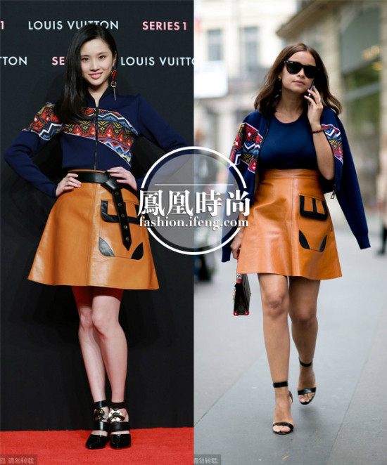 Nữ diễn viên sinh năm 1993 Trương Huệ Văn hơi bị lép vế khi đụng váy Louis Vuitton với Miroslava Duma.