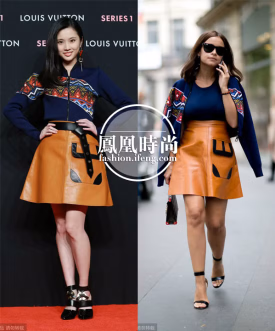 Nữ diễn viên sinh năm 1993 Trương Huệ Văn hơi bị lép vế khi đụng váy Louis Vuitton với Miroslava Duma.