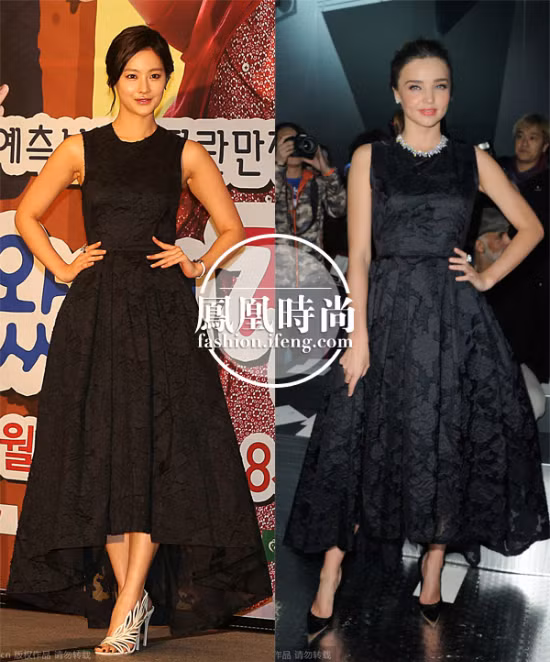 Oh Yeon Seo và Miranda Kerr cùng mặc thiết kế của H&M Conscious.