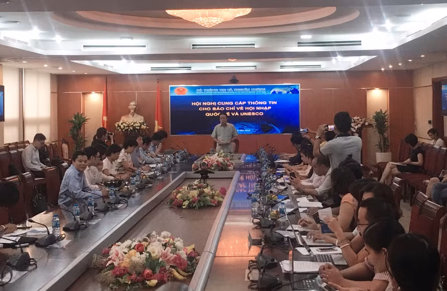 Toàn cảnh "Hội nghị cung cấp thông tin cho báo chí về hội nhập quốc tế và UNESCO".