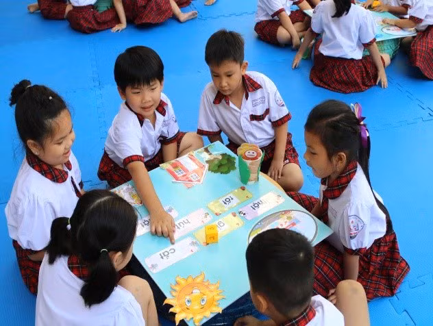 Học sinh lớp 1 Trường TH Linh Chiểu, TP Thủ Đức. Ảnh minh hoạ