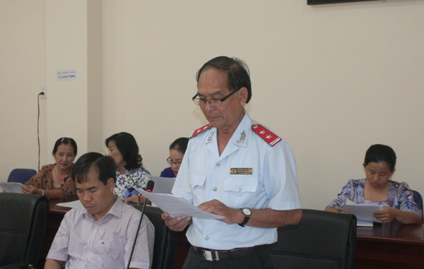 Ông Nguyễn Văn Thành - Chánh Thanh tra Sở GD&ĐT TP Cần Thơ phát biểu tại buổi làm việc