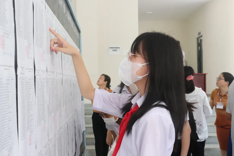 Thí sinh Đà Nẵng tham dự kỳ thi tuyển sinh vào lớp 10 THPT năm 2023. 