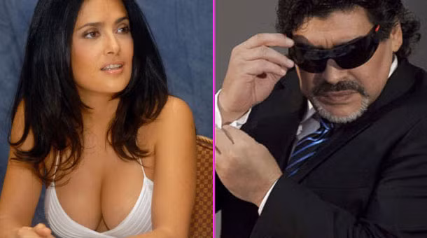 Maradona từng có tình một đêm đầy vui vẻ với Salma Hayek.