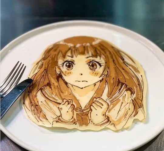 Độc đáo những tác phẩm nghệ thuật được làm từ... bánh kếp ảnh 1