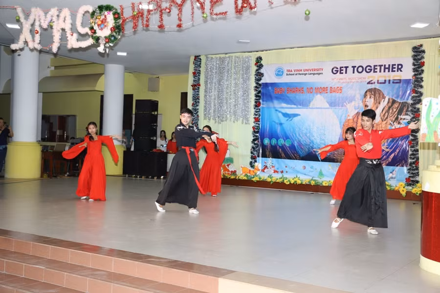 Tiết mục đặc sắc của sinh viên.