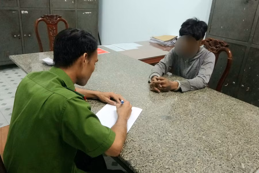 Đ. khai nhận cơ quan Công an.