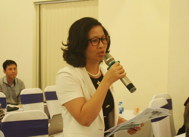 Đại diện các trường đại học phát biểu tại hội thảo