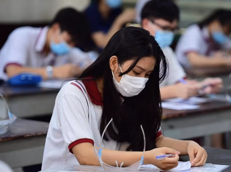 Thí sinh trong giờ làm bài thi. Ảnh minh họa