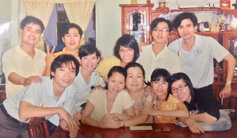 Gia đình nhà giáo Hồ Thị Hồng Nhung. Ảnh tư liệu