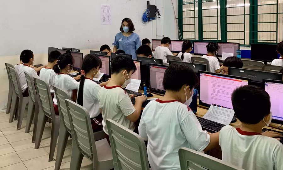 Giáo viên Trường Mầm non xã Mường Than (huyện Than Uyên, Lai Châu) tập huấn nâng cao năng lực chuyên môn.