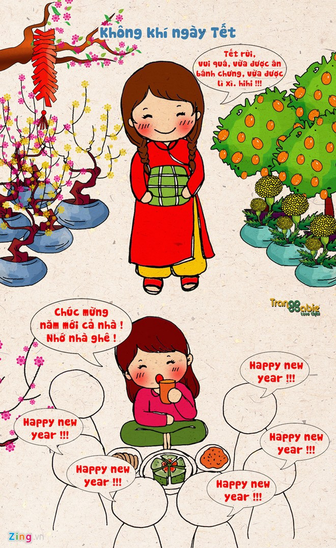 Không khí ngày tết không đâu có thể rõ nét như ở Việt Nam, với khắp nơi là hoa mai, hoa đào, bánh chưng... Song du học sinh nếu muốn tận hưởng điều này phải đến nhưng nơi có nhiều người Việt Namsinh sống, cùng nhau tổ chức tiệc hay xem qua TV các cảnh tượng ở quê nhà. 5 sự khác biệt giữa học sinh và du học sinh ngày tết