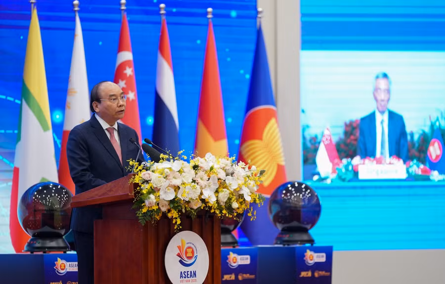 Thủ tướng Nguyễn Xuân Phúc phát biểu tại sự kiện. - Ảnh: VGP/Quang Hiếu