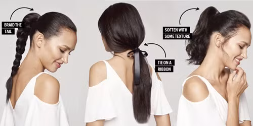 Nâng cấp kiểu tóc buộc đuôi ngựa vừa điệu vừa xinh