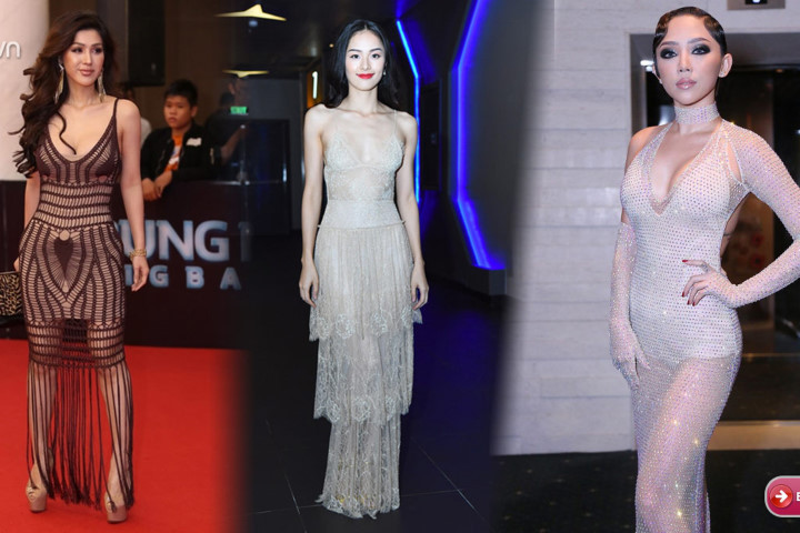 Váy mỏng như sương, sao Việt khiến nhiều người đỏ mặt