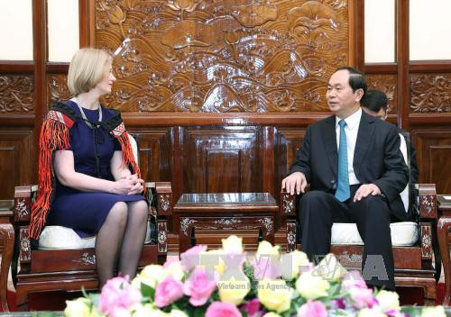 Chủ tịch nước tiếp Đại sứ Slovenia Janez Premoze. Ảnh: TTXVN Chủ tịch nước tiếp Đại sứ Slovenia Janez Premoze. Ảnh: TTXVN