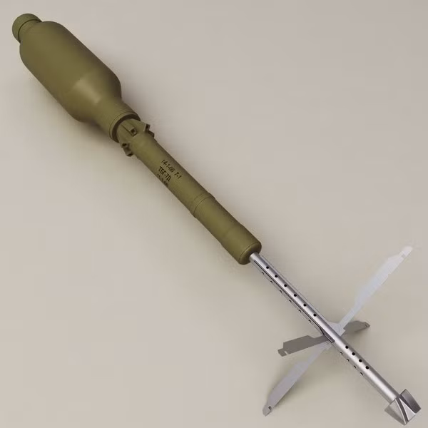 Đạn phóng lựu nhiệt áp (Model 3D) 