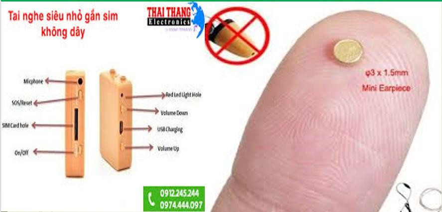 Tai nghe không dây siêu nhỏ gắn sim không dây. Tai nghe không dây siêu nhỏ gắn sim không dây.