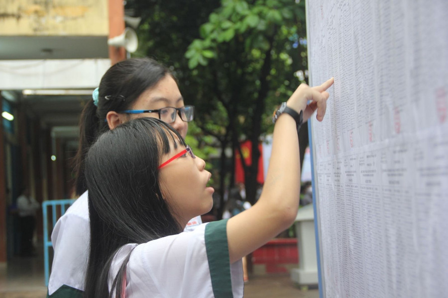 Thí sinh dự thi vào lớp 10 tại TP.HCM. Ảnh minh họa P.Nga