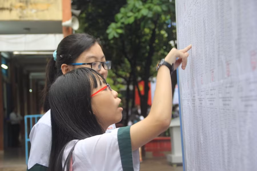 Thí sinh dự thi vào lớp 10 tại TP.HCM. Ảnh minh họa P.Nga