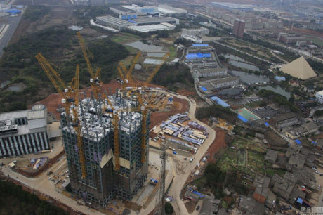 Trung Quốc xây tòa nhà cao 200m thần tốc trong 19 ngày - Ảnh 3 Trung Quoc xay toa nha cao 200m than toc trong 19 ngay - Anh 3