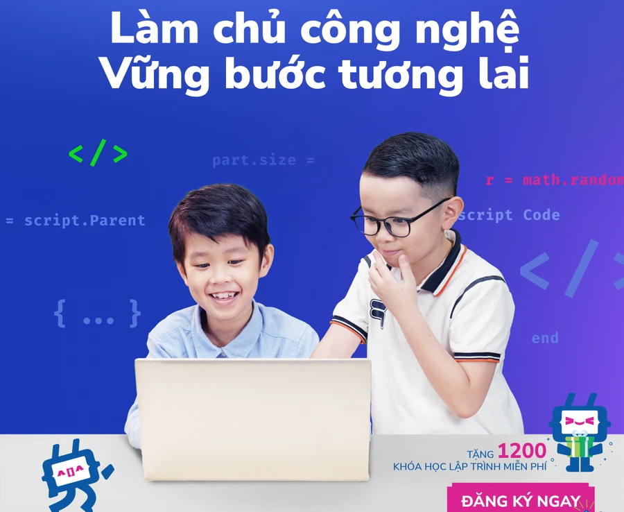 1.200 suất học bổng mùa hè công nghệ cho học sinh yêu lập trình