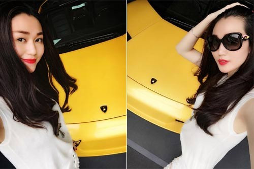 Khánh My là người đẹp gây chú ý trong những tháng cuối năm nhờ cuộc sống hào nhoáng. Cô phủ sóng đều đặn tại các sự kiện của làng giải trí. Trong chuyến công tác ở Mỹ hồi tháng 11, Khánh My khoe trên trang cá nhân bức ảnh cô chụp tại một showroom ô tô với chiếc xế Lamborghini triệu đô. Đây là dòng xe mới ra mắt vào đầu năm 2014 và có giá khởi điểm đến 5 tỷ đồng, Khánh My đã đặt cọc để 6 tháng sau cô có thể đón xế về nhà. 