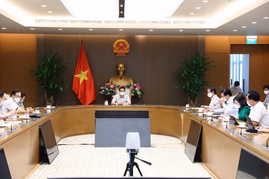 Quang cảnh cuộc làm việc. Ảnh: VGP/Đình Nam