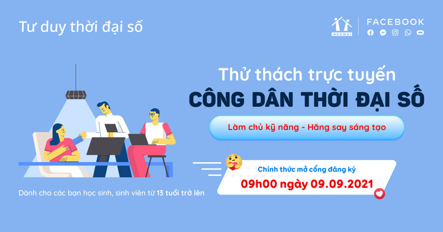 Thử thách trực tuyến “Công dân thời đại số” dành cho học sinh, sinh viên