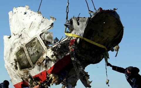 Xác máy bay MH17. Ảnh: Reuters