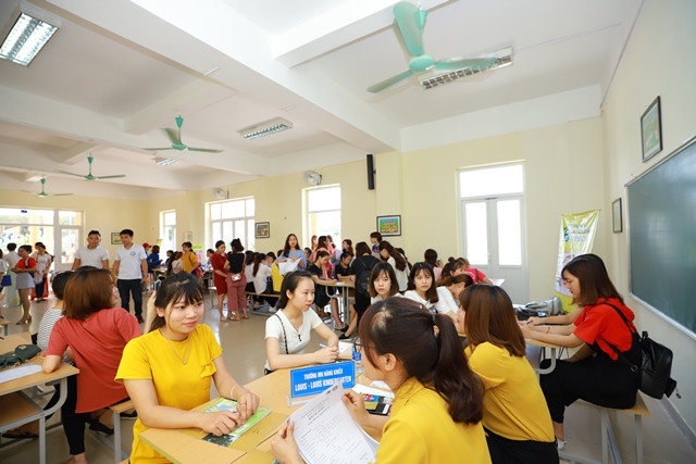 Ngày hội do Trường ĐHSP Hà Nội 2 tổ chức đã cung cấp trên 100 vị trí tuyển dụng