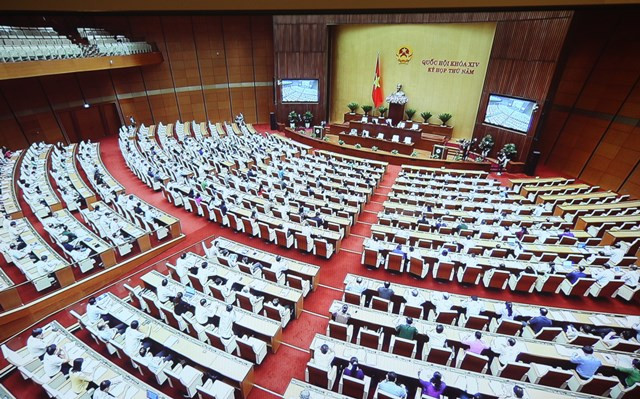 Quốc hội họp tại hội trường sáng 29/5