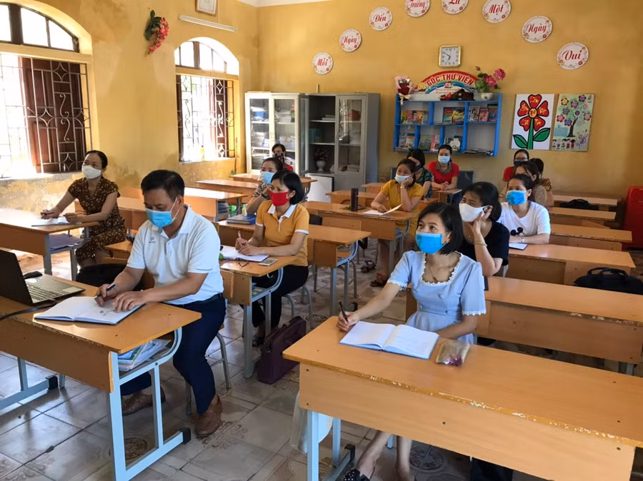 Đảm bảo công tác phòng dịch khi tập huấn chương trình SGK