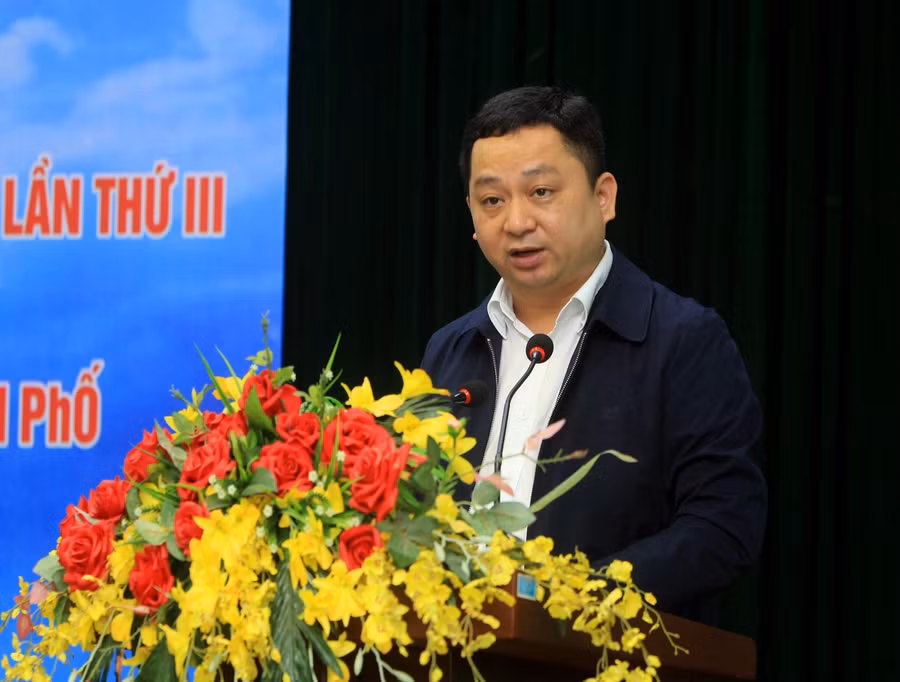 Giám đốc Sở Thông tin và Truyền thông Hải Phòng phát biểu