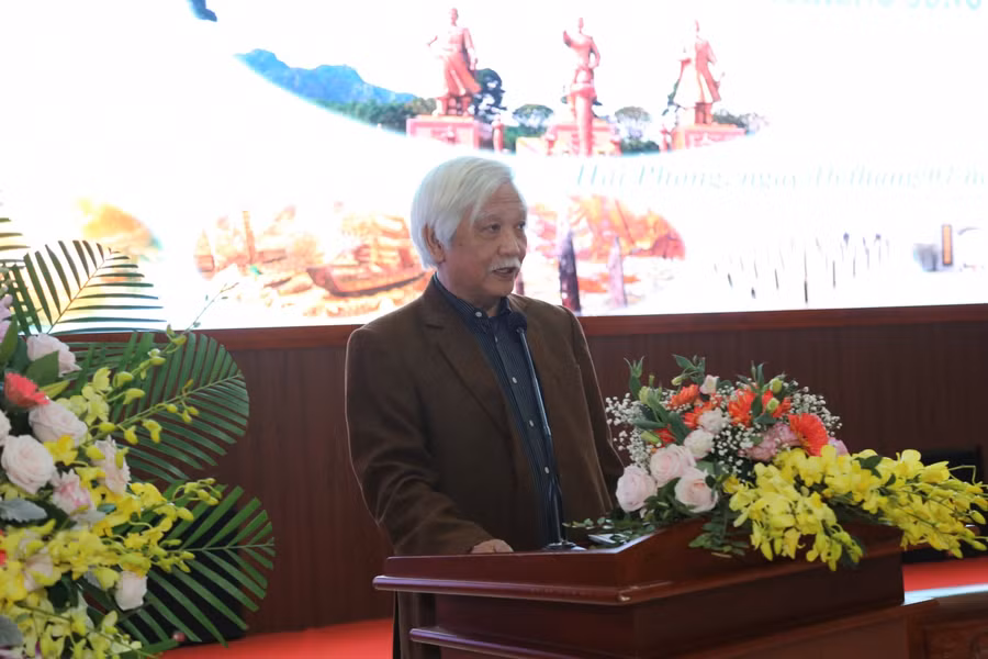 Nhà sử học Dương Trung Quốc mong muốn Khu di tích sẽ là niềm tự hào không chỉ của riêng Hải Phòng mà còn là của cả nước Việt Nam