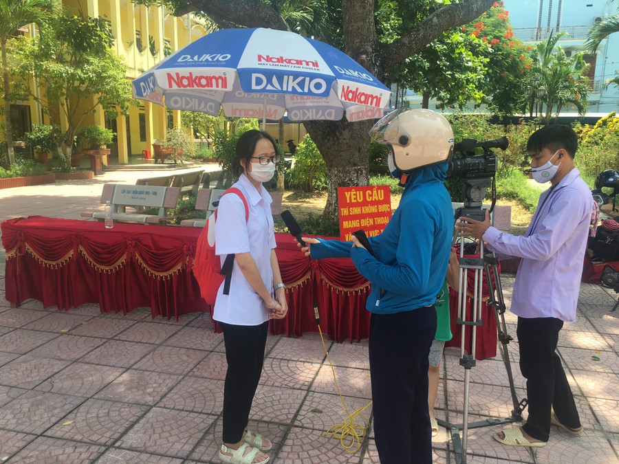 Thí sinh nhận xét đề thi phù hợp