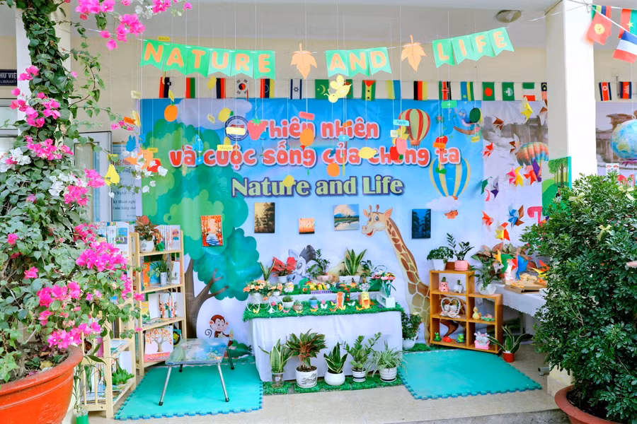 Góc trải nghiệm của học sinh nhà trường.