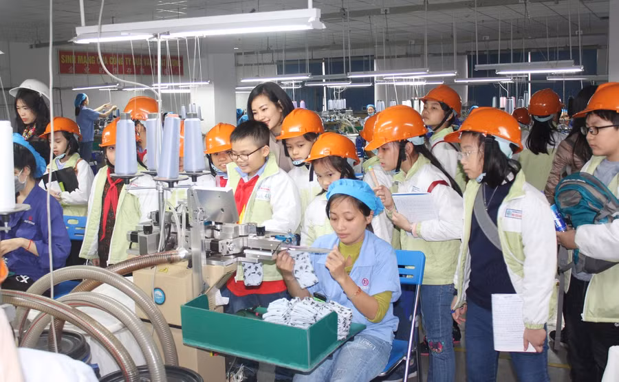 Những buổi trải nghiệm thực tế của học sinh Đinh Tiên Hoàng