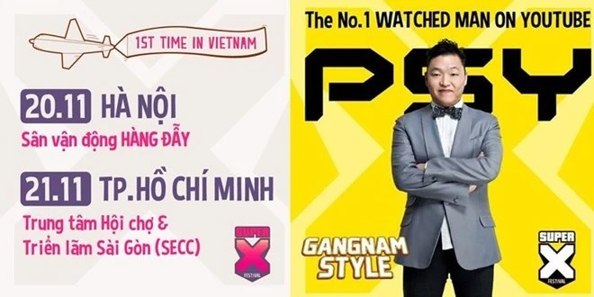 Hoãn show có Psy, Sơn Tùng M-TP tại Việt Nam