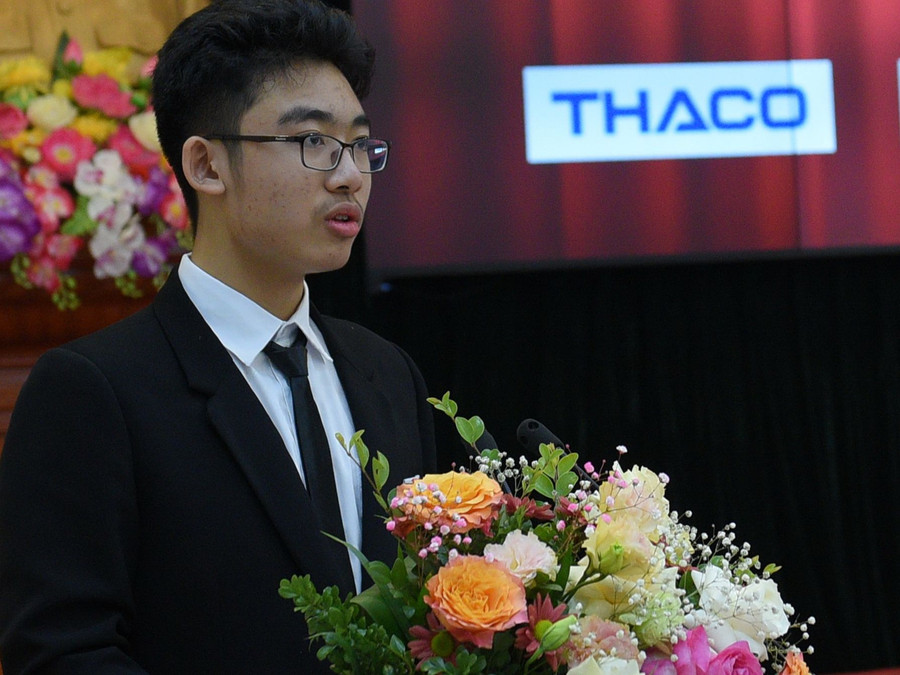 Nam sinh Võ Hoàng Hải. Ảnh Vân Anh