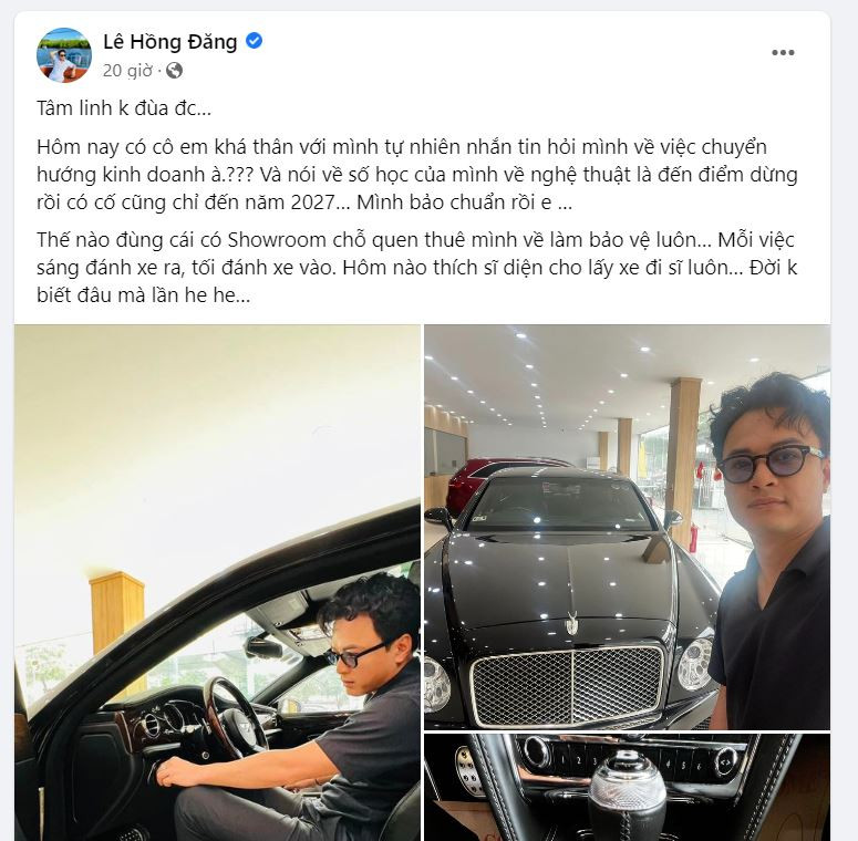 Diễn viên Hồng Đăng bất ngờ ẩn ý về chuyện giải nghệ.