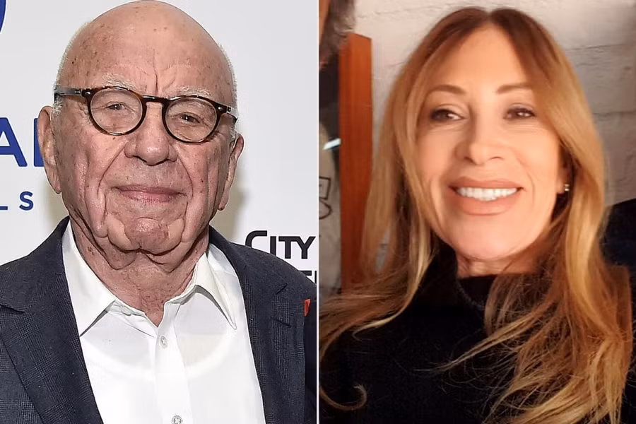 Tỷ phú Rupert Murdoch và bà Ann Lesley Smith.