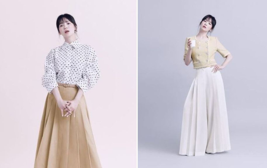 Song Hye Kyo khoe nhan sắc xinh đẹp cùng thần thái vô cùng ngọt ngào.