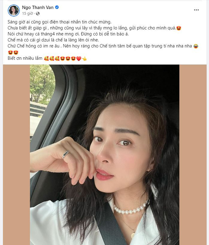 Ngô Thanh Vân lên tiếng về thông tin đang mang thai con đầu lòng. Ngô Thanh Vân lên tiếng về thông tin đang mang thai con đầu lòng.